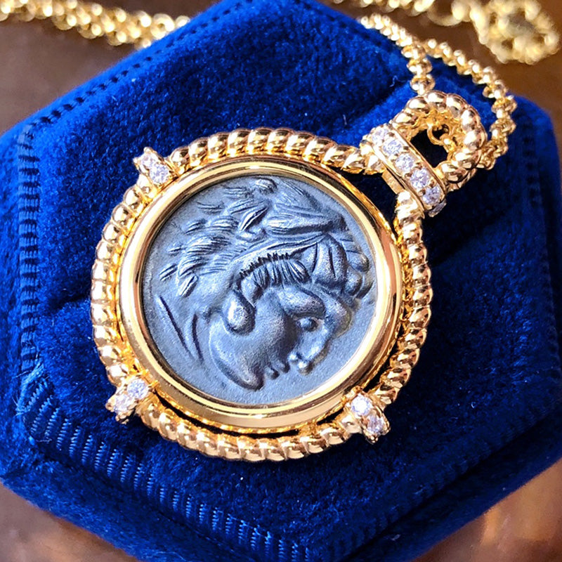 Collier réplique de pièces de monnaie byzantines 6056
