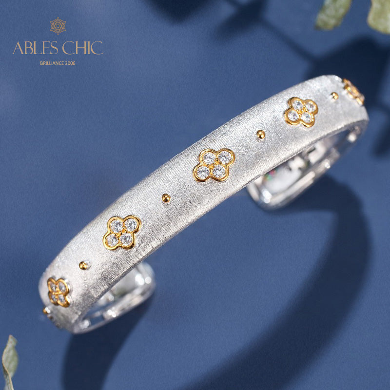 Bracelet Trèfles CZ 6107