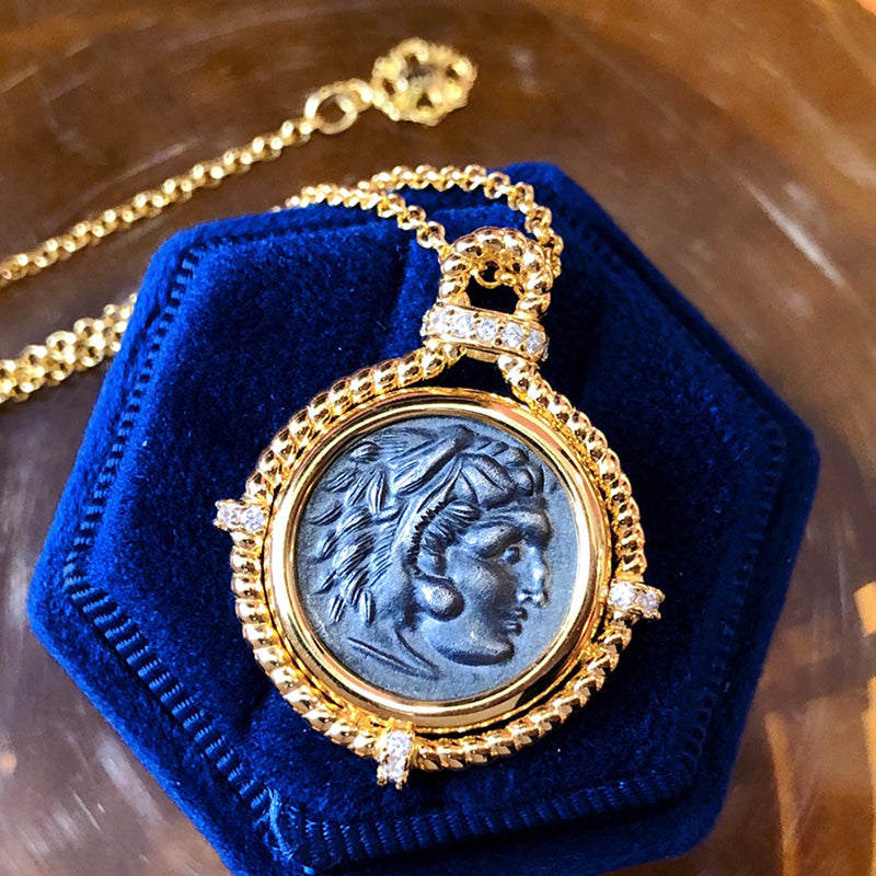Collier réplique de pièces de monnaie byzantines 6056