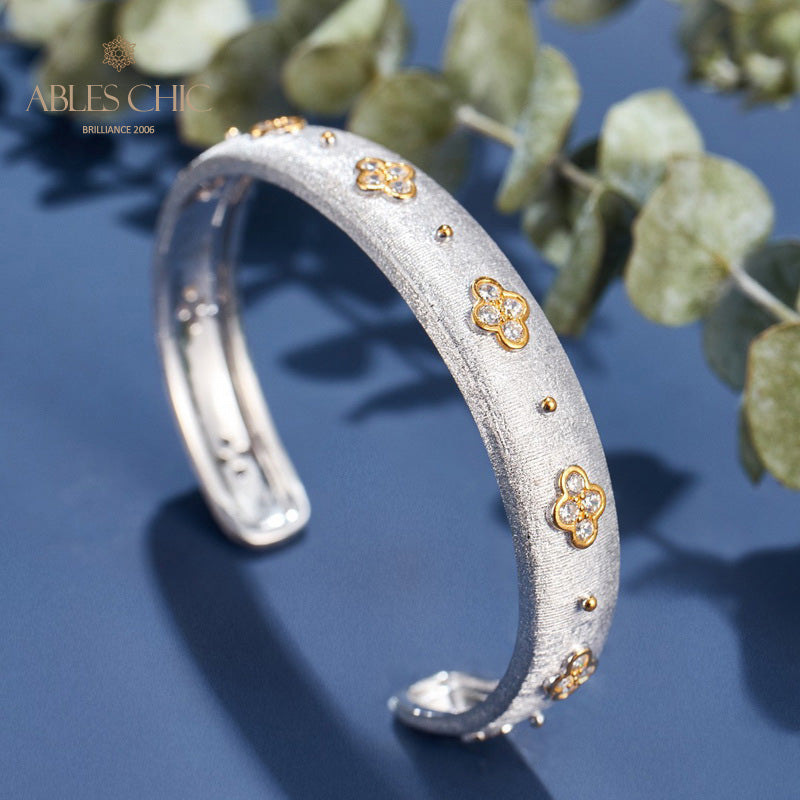 Bracelet Trèfles CZ 6107