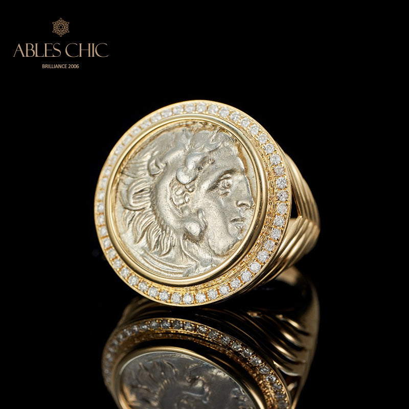 Bague à pièces d'Héraclès antique