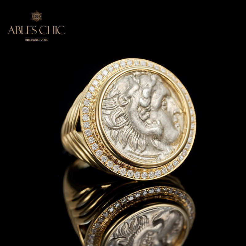 Bague à pièces d'Héraclès antique