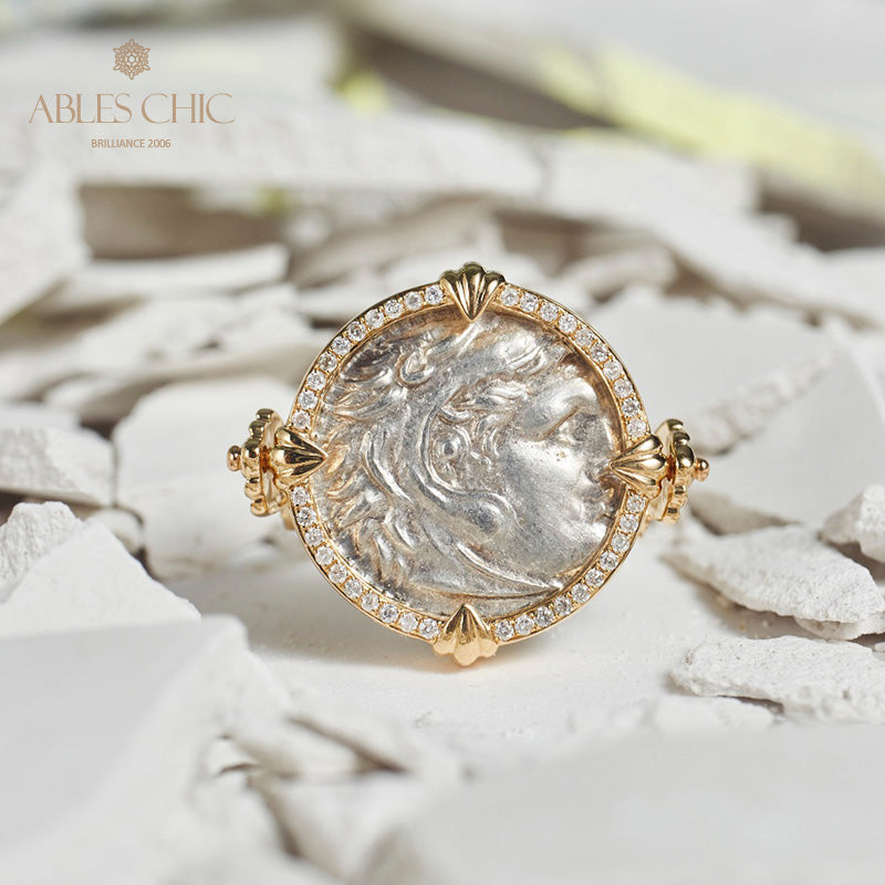 Bague pendentif Héraclès antique