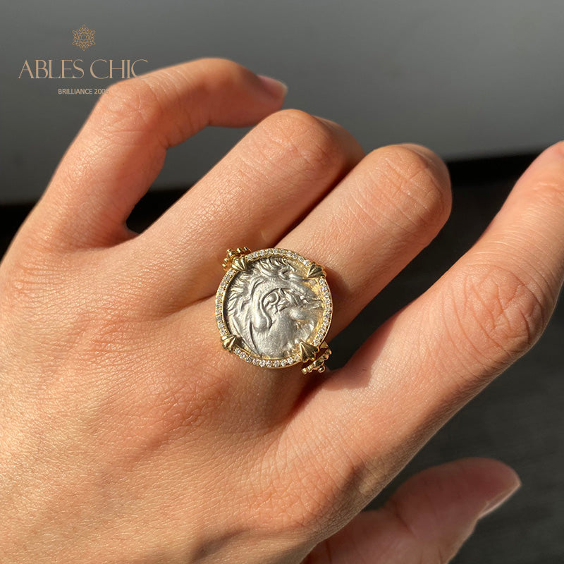 Bague pendentif Héraclès antique