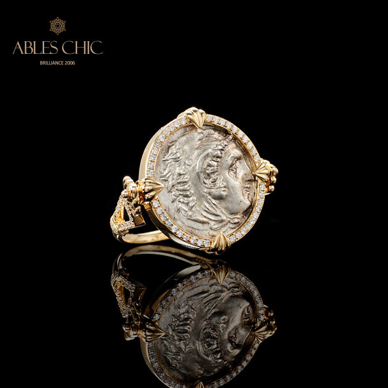 Bague pendentif Héraclès antique