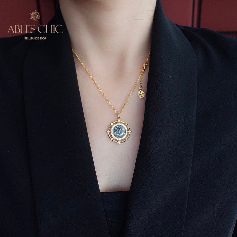 Collier de pièces de monnaie antiques retournées 5982