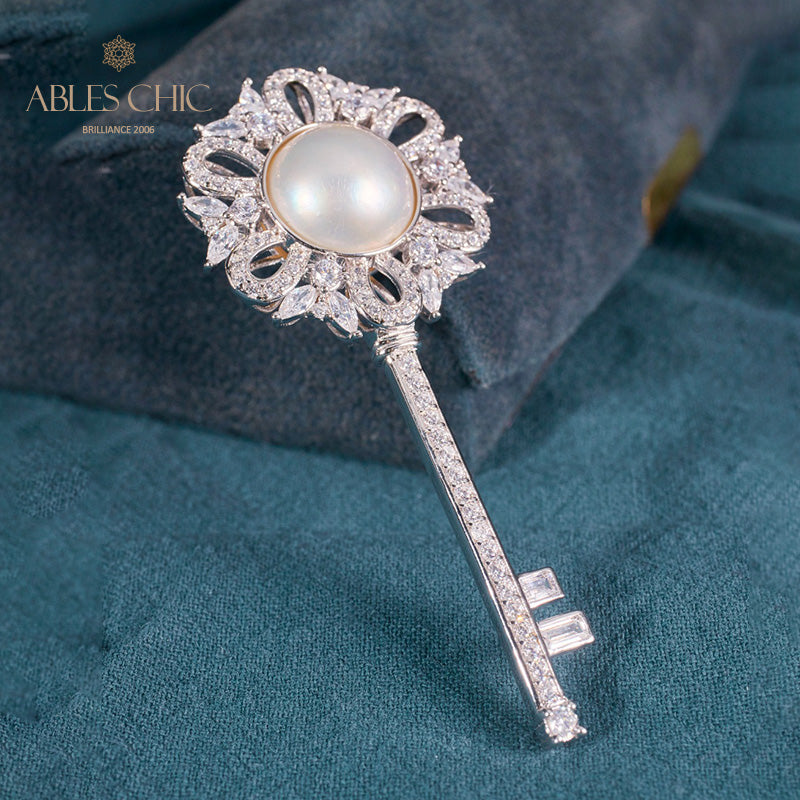 Pendentif à breloque clé en perles Mabe 6008