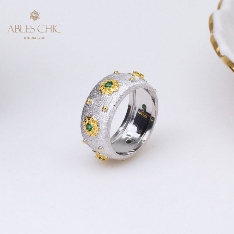 Bague Soyeuse Fleurs Étoilées 5029