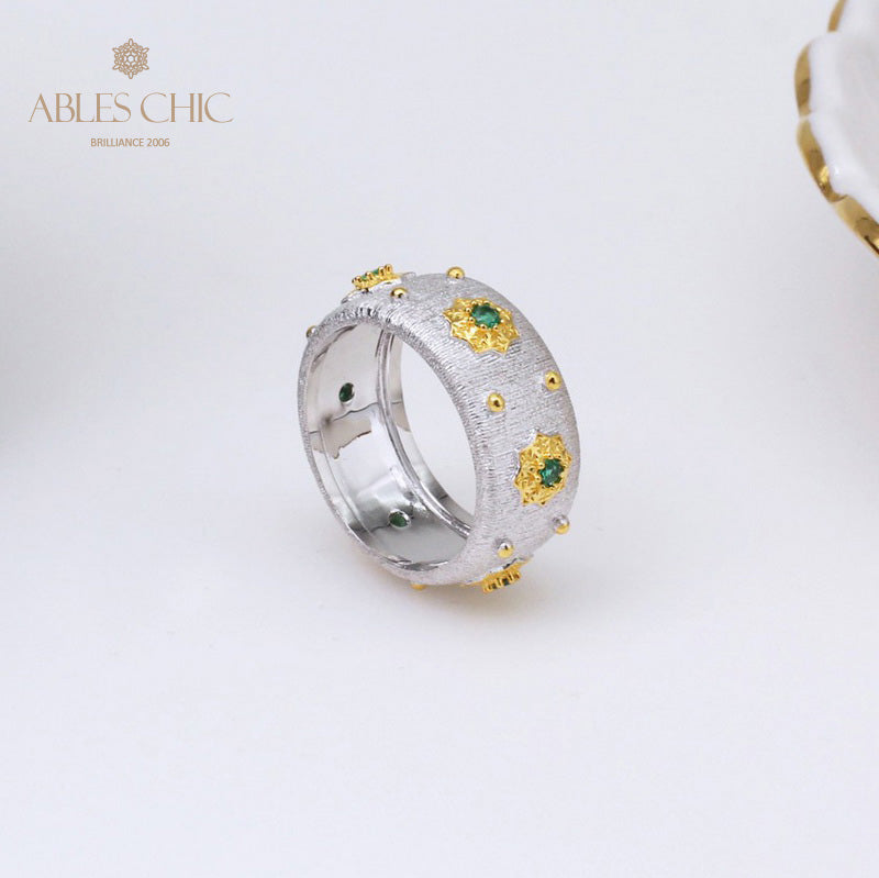 Bague Soyeuse Fleurs Étoilées 5029