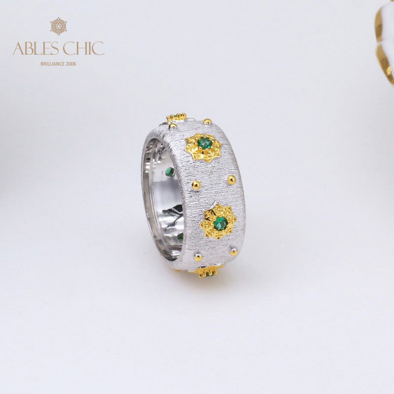 Bague Soyeuse Fleurs Étoilées 5029