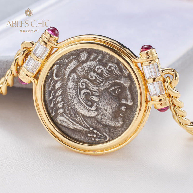 Collier de pièces antiques grecques Zeus 5842