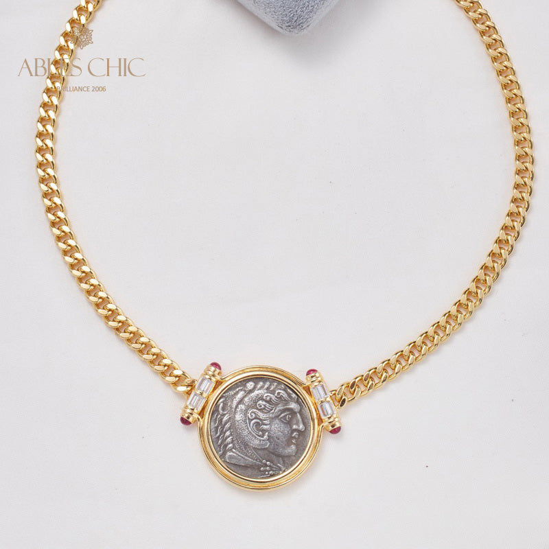 Collier de pièces antiques grecques Zeus 5842