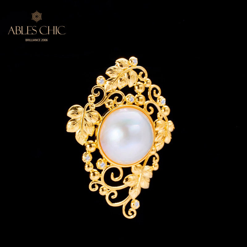 Pendentif floral en perles Mabe 5818