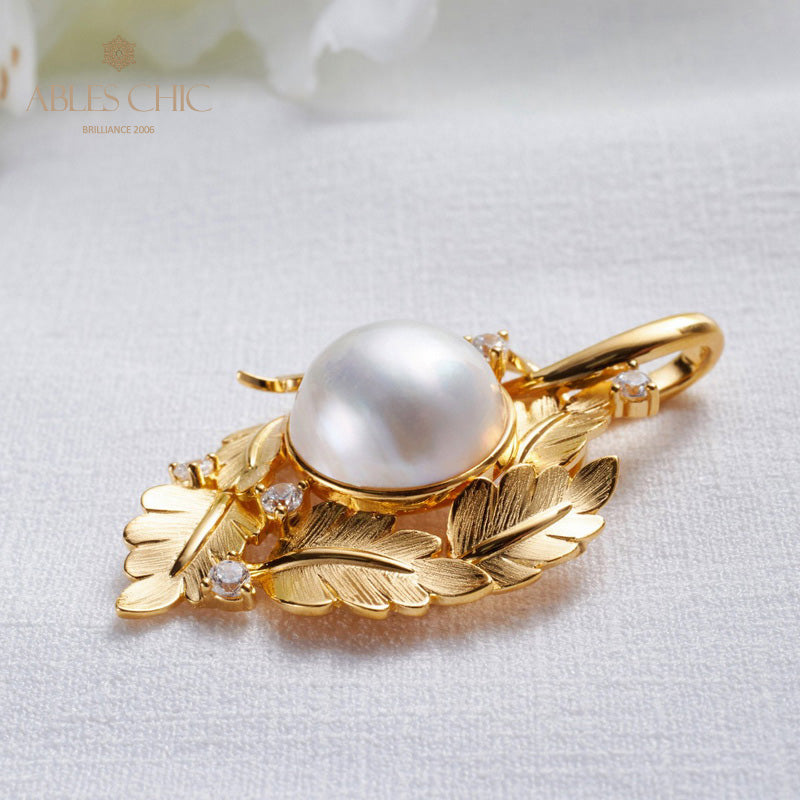 Collier guirlande de feuilles de perles Mabe 5817