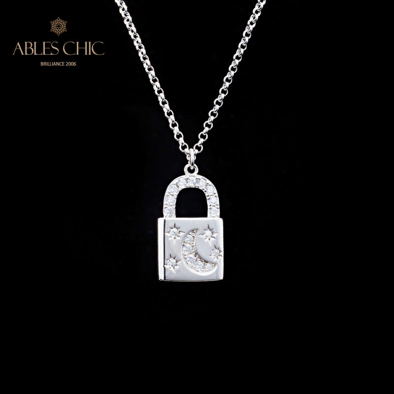 Collier pendentif cadenas 5827