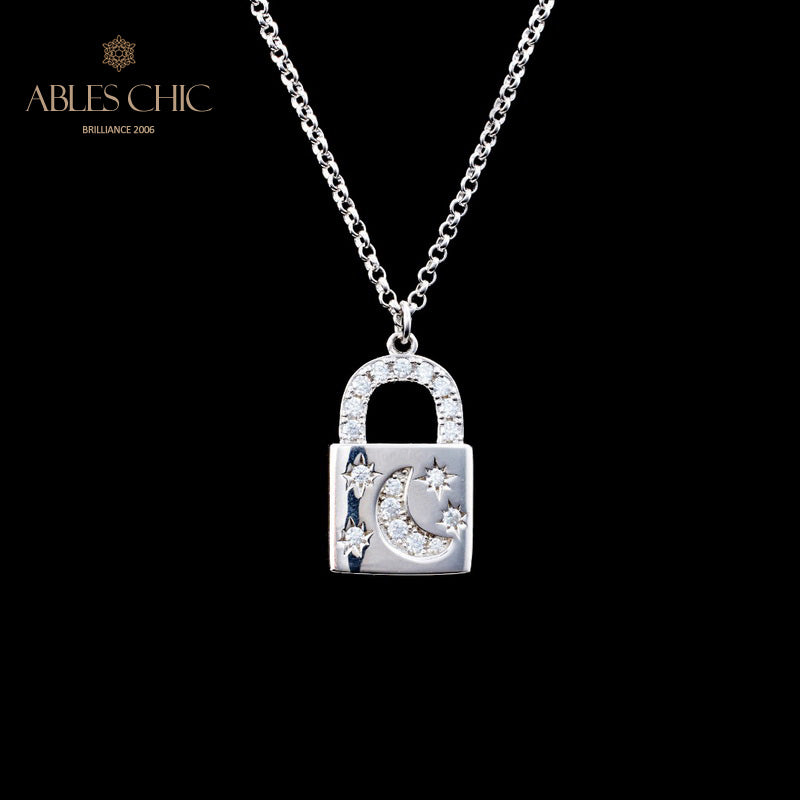 Collier pendentif cadenas 5827