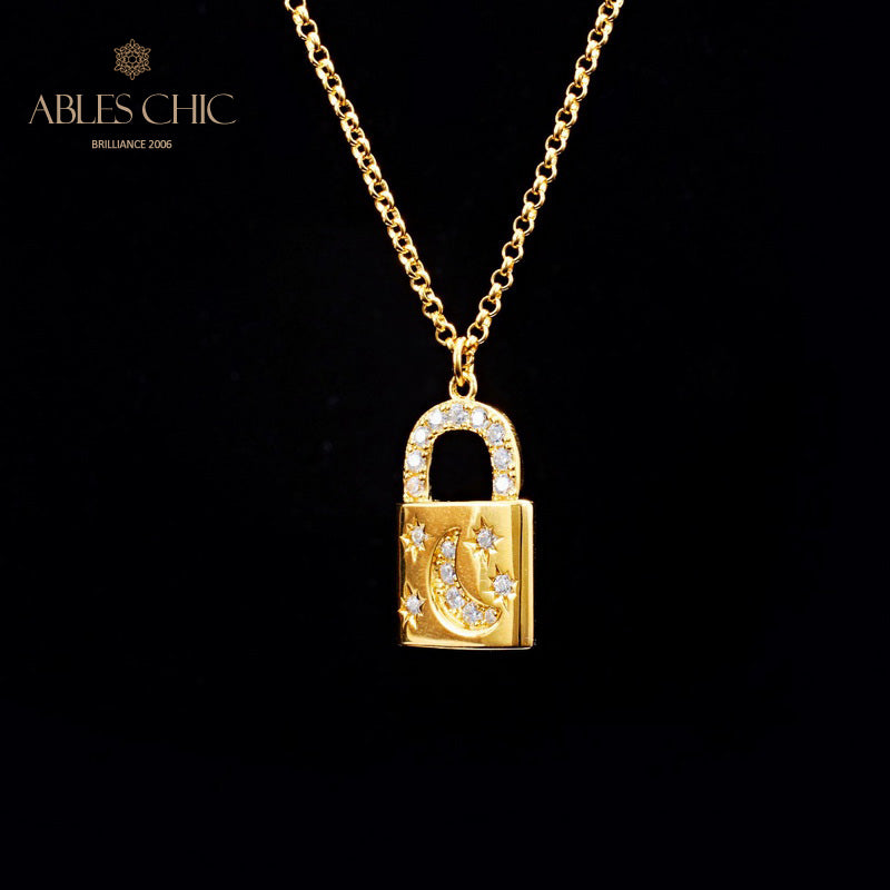Collier pendentif cadenas 5827