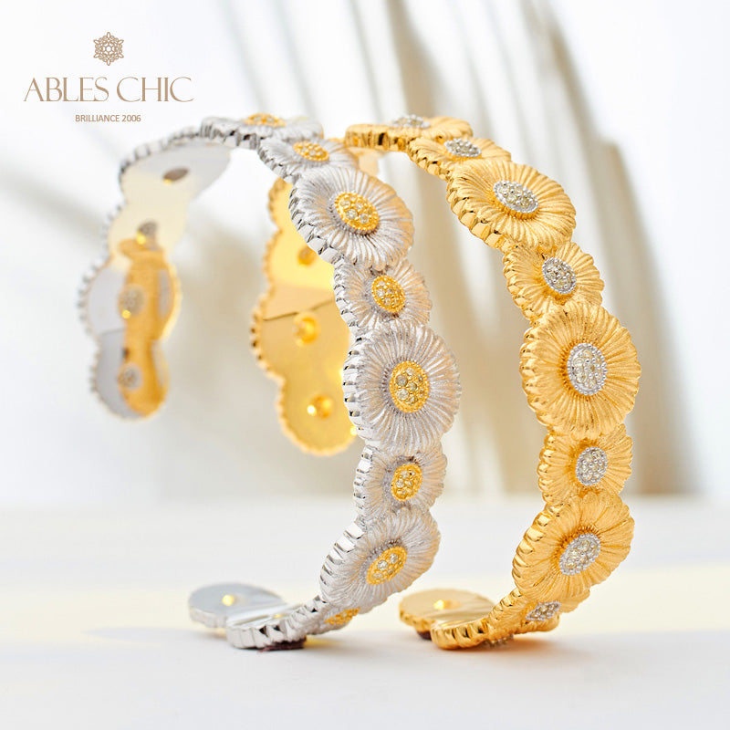Bracelet fleuri marguerite 5908