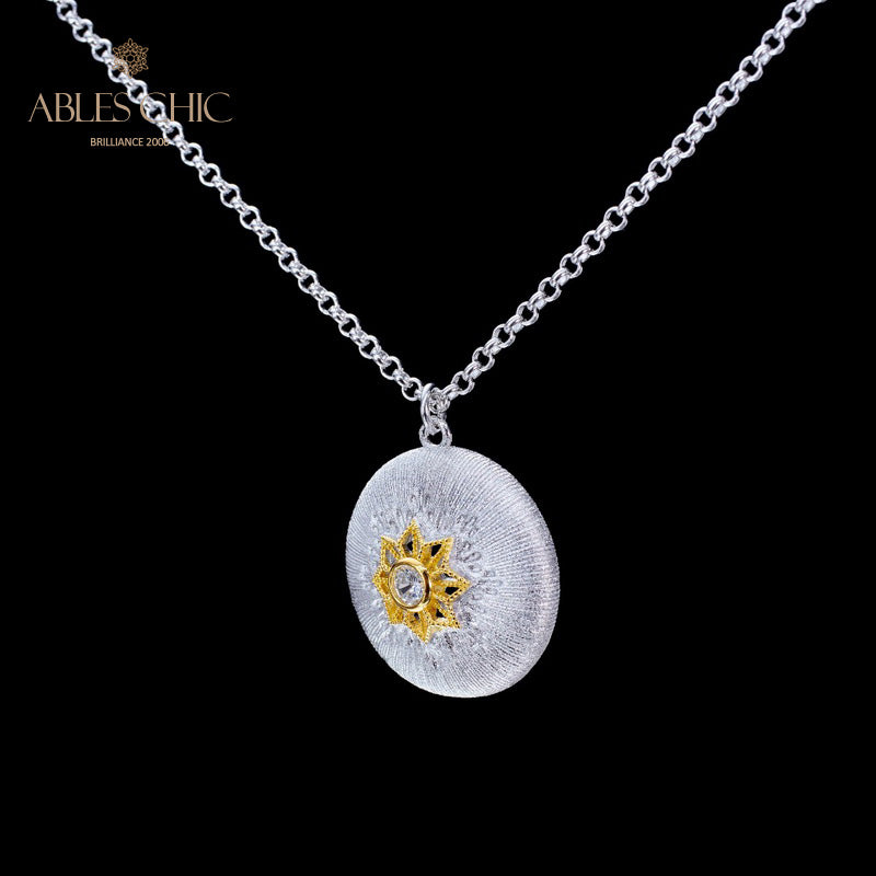 Pendentif étoile en filigrane à motif en soie 5855