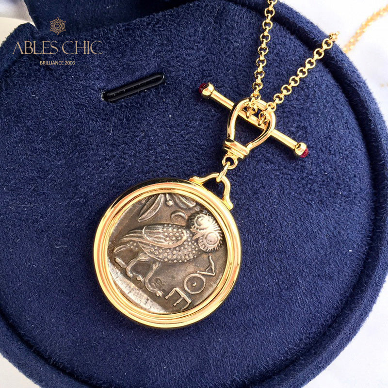 Colliers de pièces de monnaie grecques Zeus 5913
