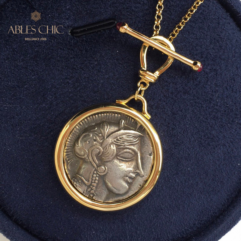 Colliers de pièces de monnaie grecques Zeus 5913
