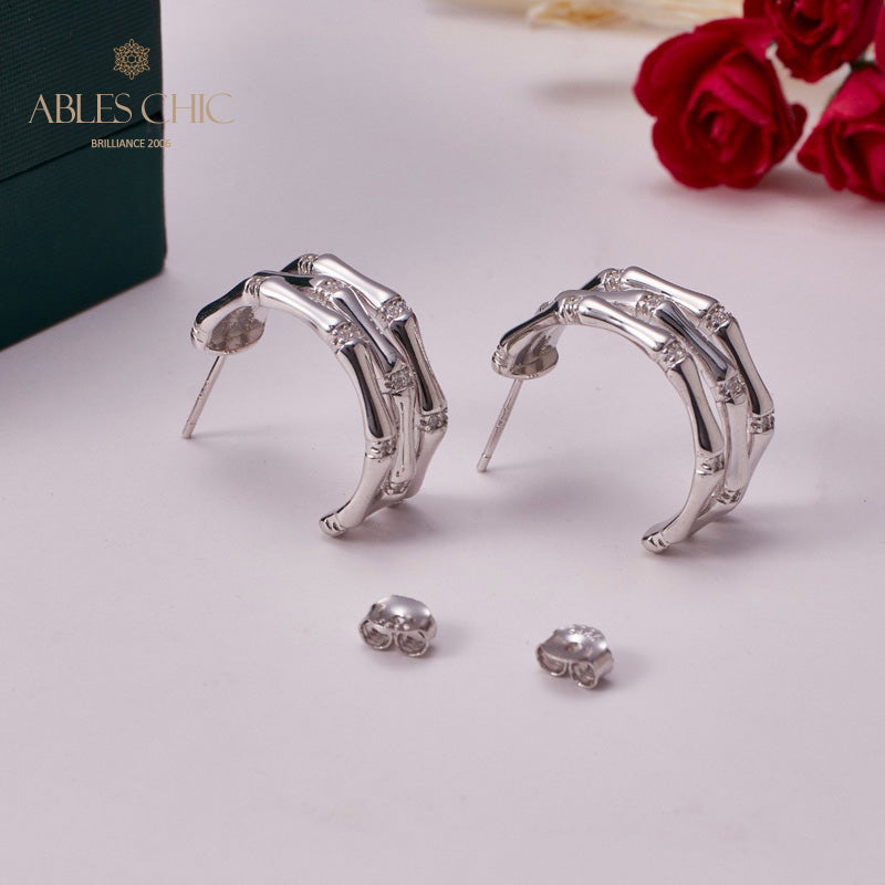Boucles d'oreilles Noeuds Bambou 5736