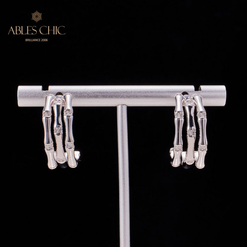 Boucles d'oreilles Noeuds Bambou 5736