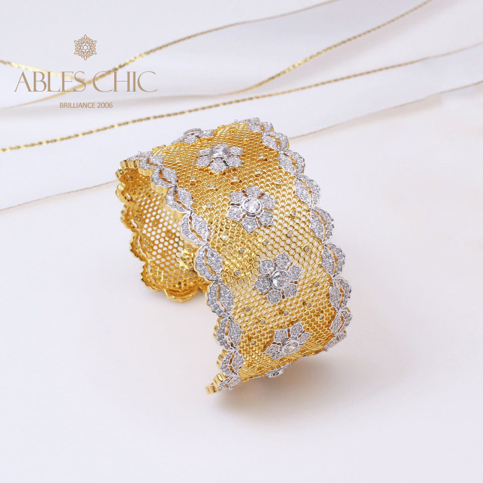 Bracelet Floral en Dentelle Aérée 5164