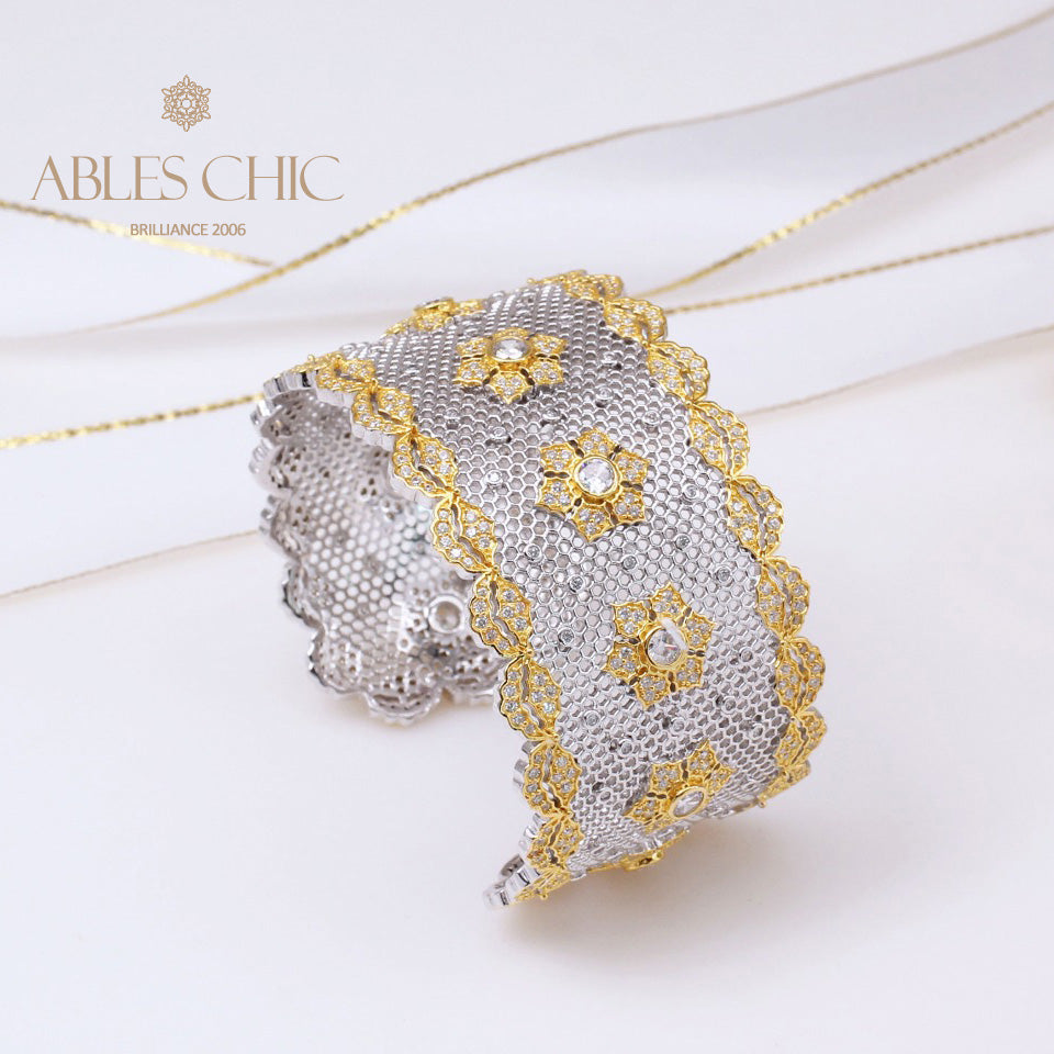 Bracelet Floral en Dentelle Aérée 5164
