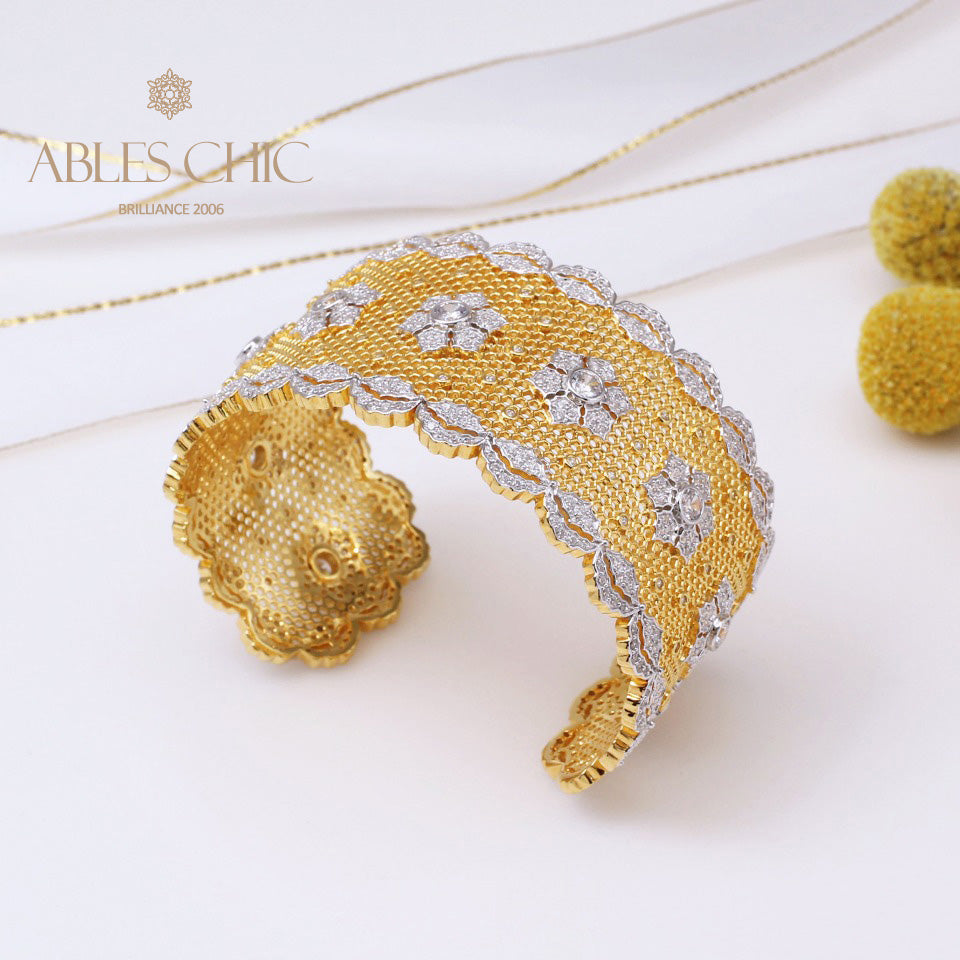 Bracelet Floral en Dentelle Aérée 5164