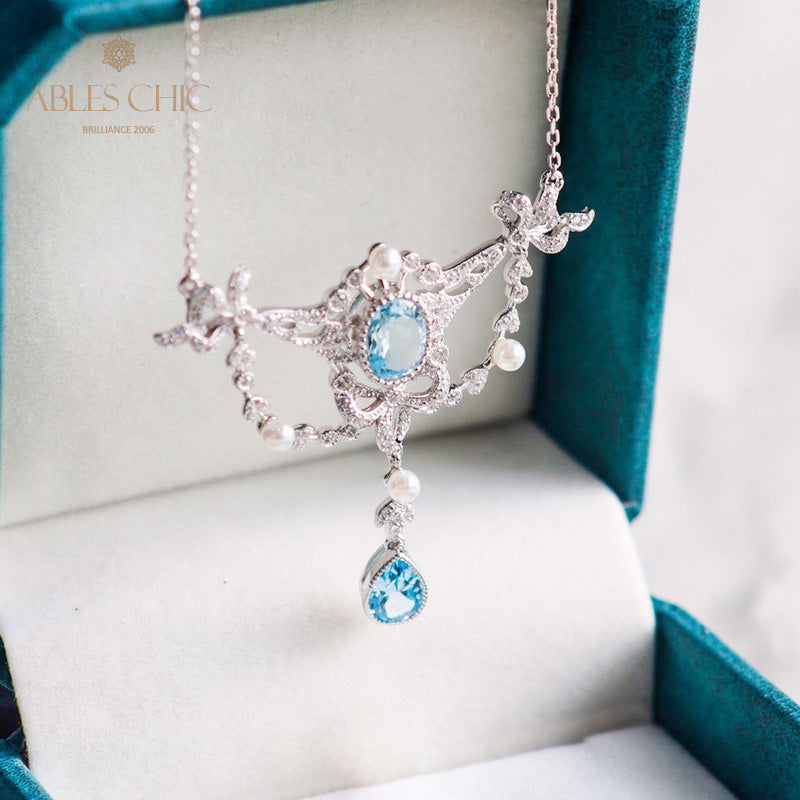 Collier Floral Topaze Naturelle 6062