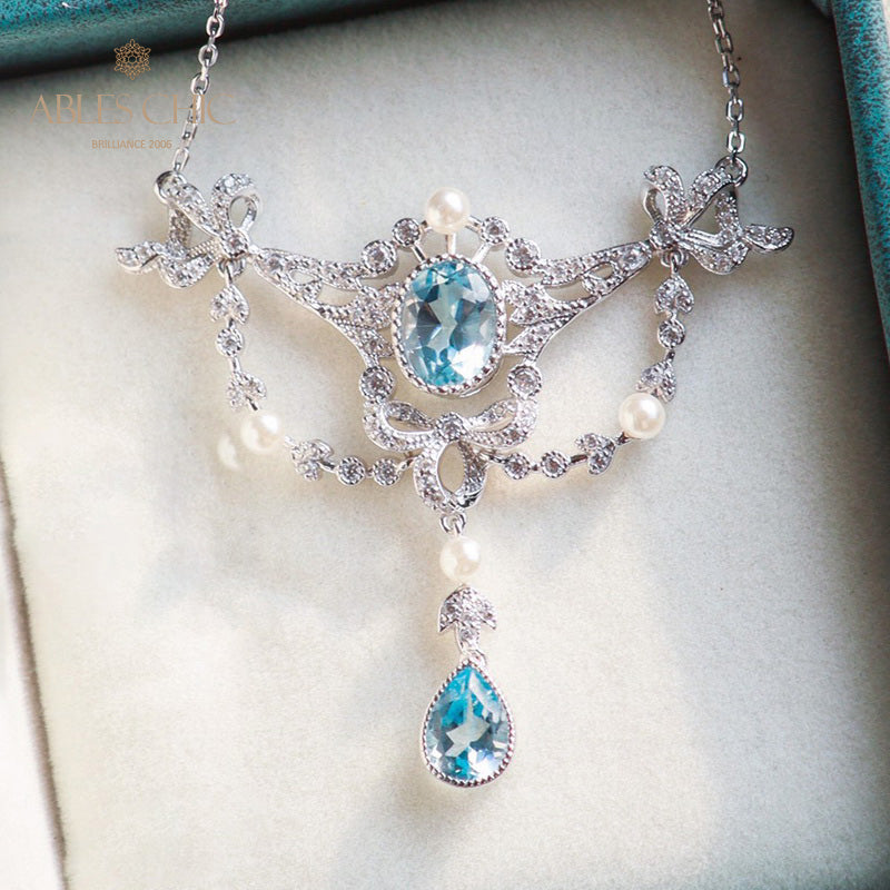 Collier Floral Topaze Naturelle 6062
