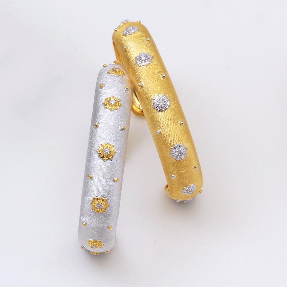 Bracelet jonc étoiles texture tissu 5126