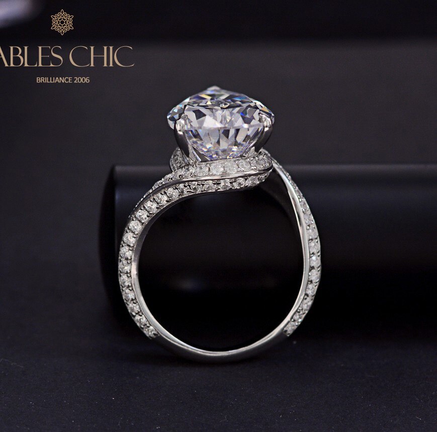 Bague de mariage solitaire poire R0934