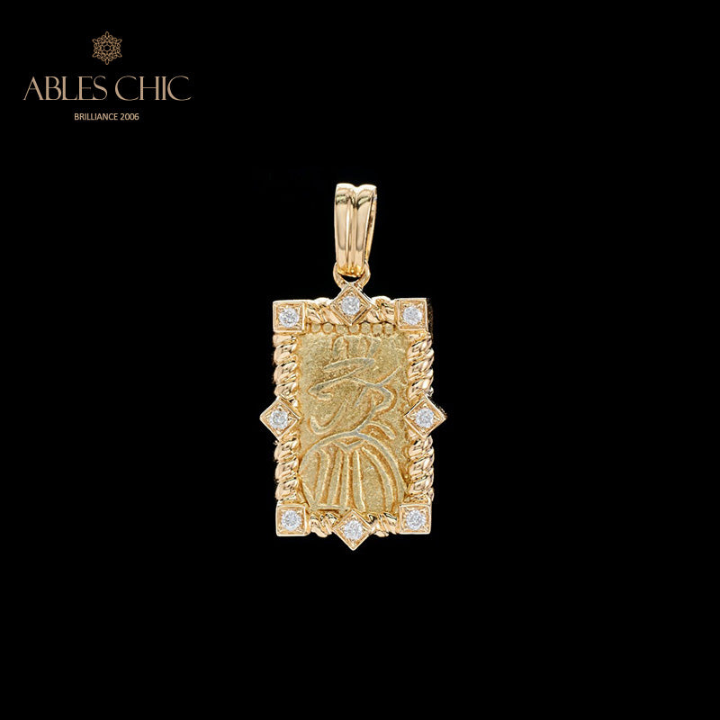 Pendentif pièce d'or personnages uniquement