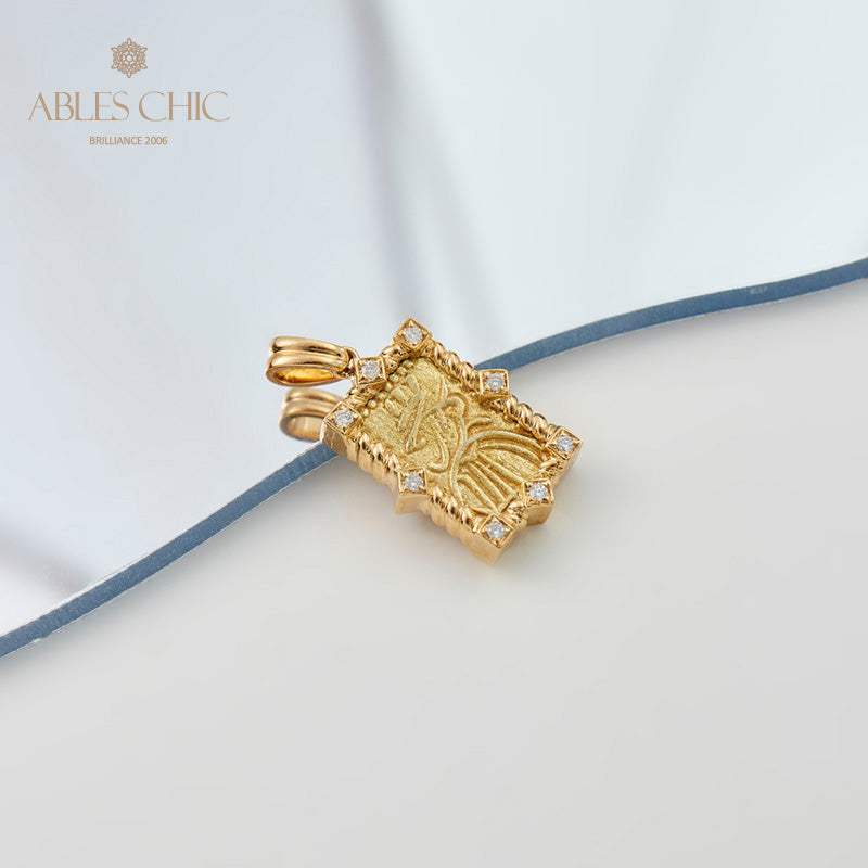 Pendentif pièce d'or personnages uniquement