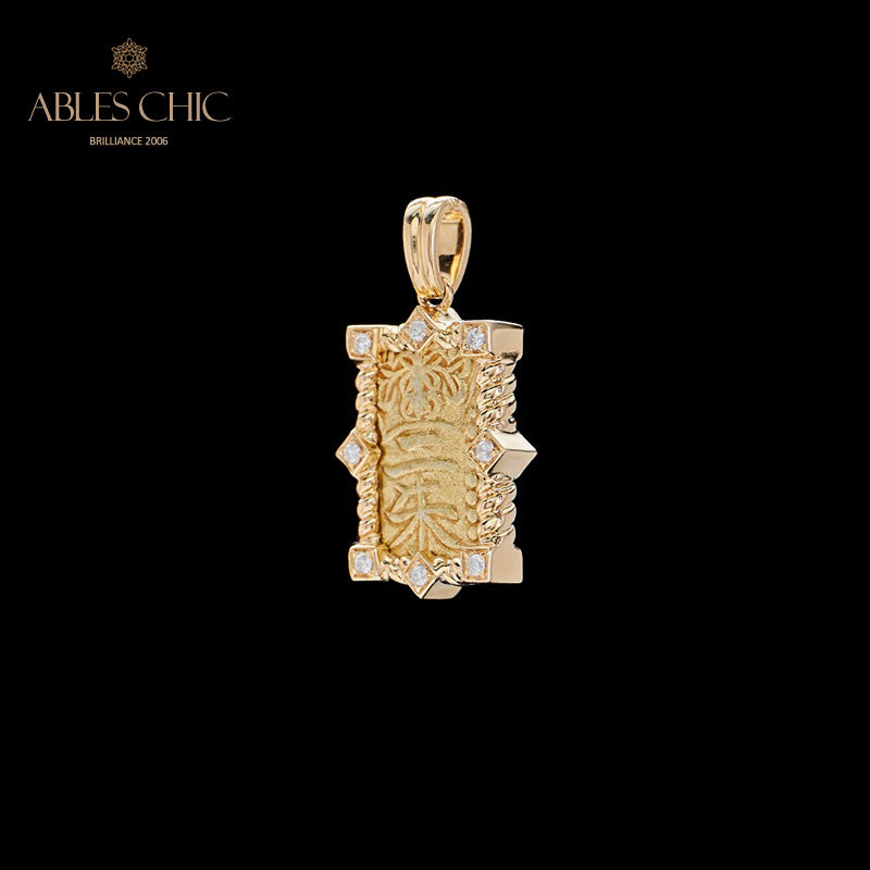 Pendentif pièce d'or personnages uniquement