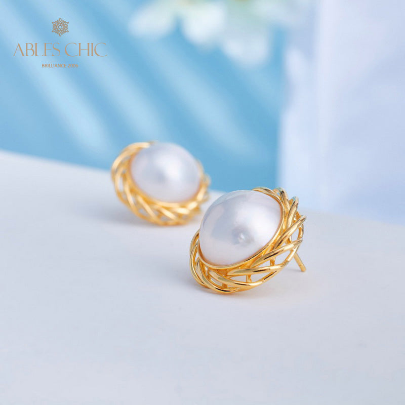 Boucles d'oreilles guirlande de perles Mabe 5906