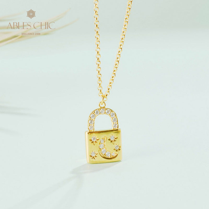 Collier pendentif cadenas 5827