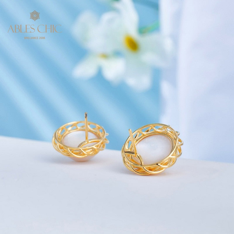 Boucles d'oreilles guirlande de perles Mabe 5906