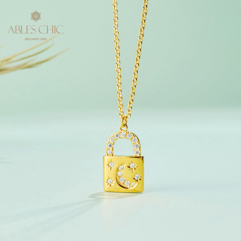 Collier pendentif cadenas 5827