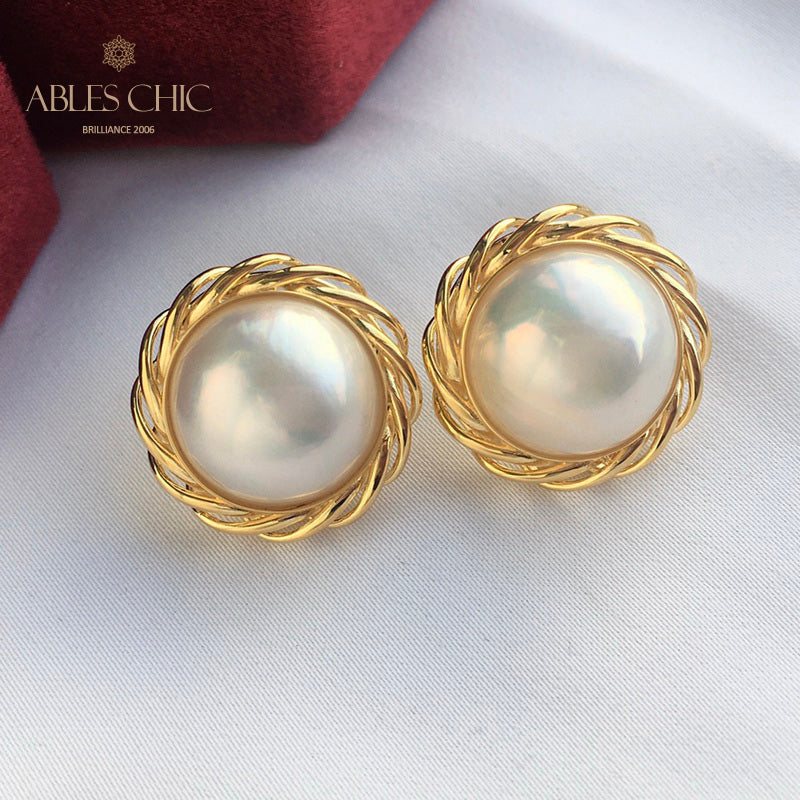 Boucles d'oreilles guirlande de perles Mabe 5906