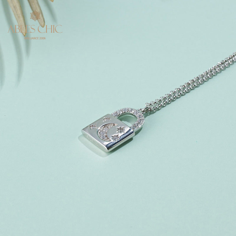 Collier pendentif cadenas 5827