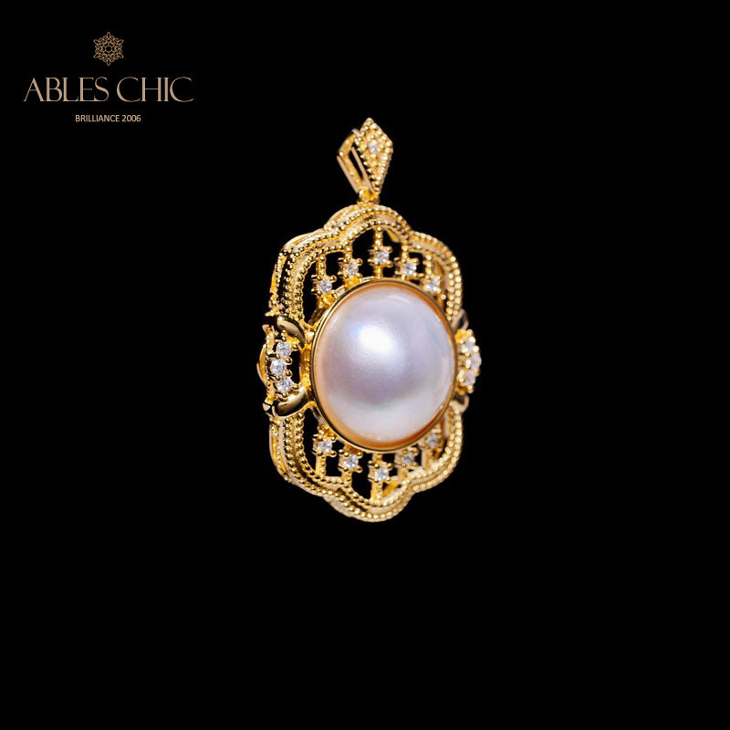 Pendentif Mabe Pearl Fretwork 5990