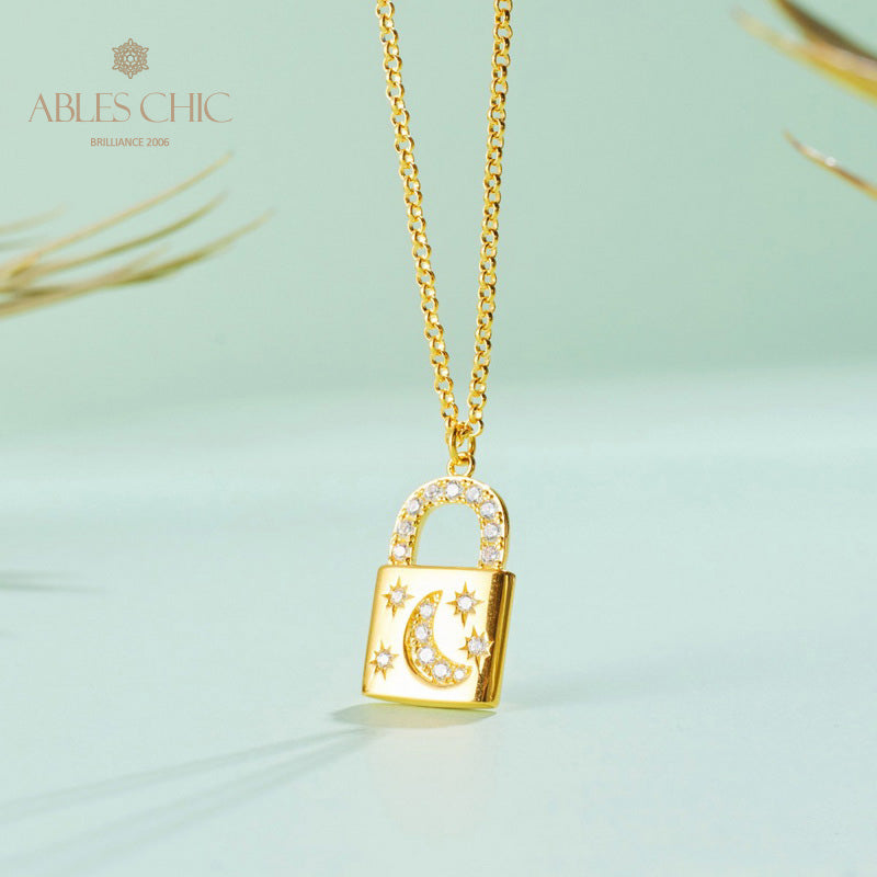 Collier pendentif cadenas 5827