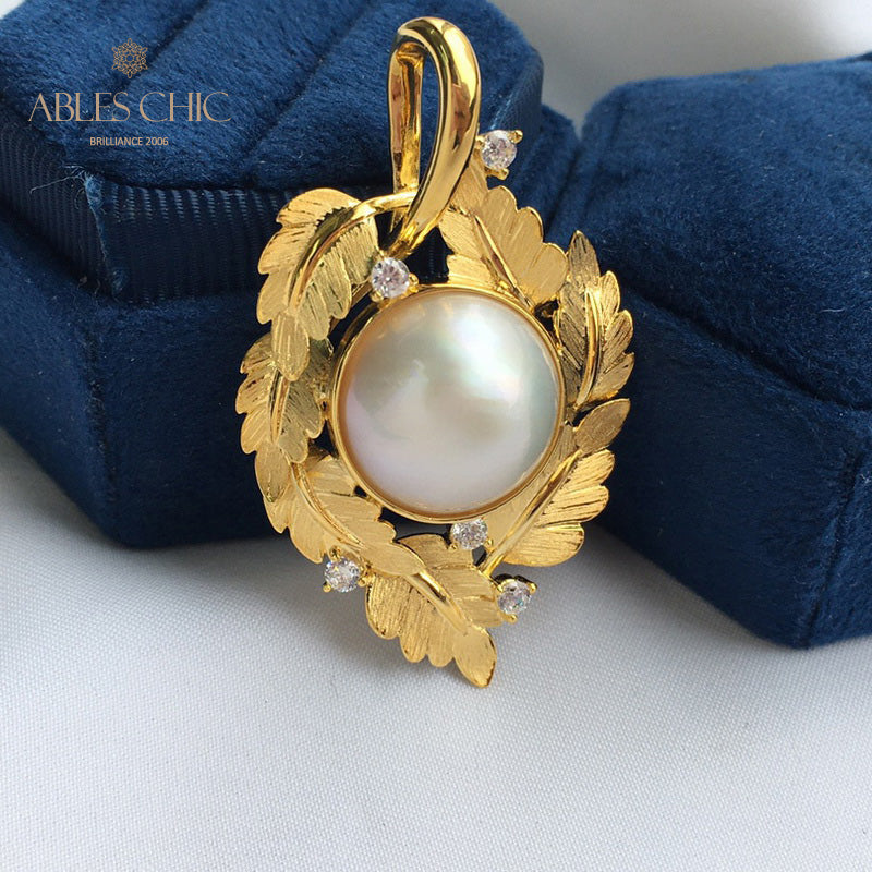 Collier guirlande de feuilles de perles Mabe 5817