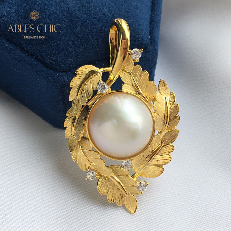 Collier guirlande de feuilles de perles Mabe 5817