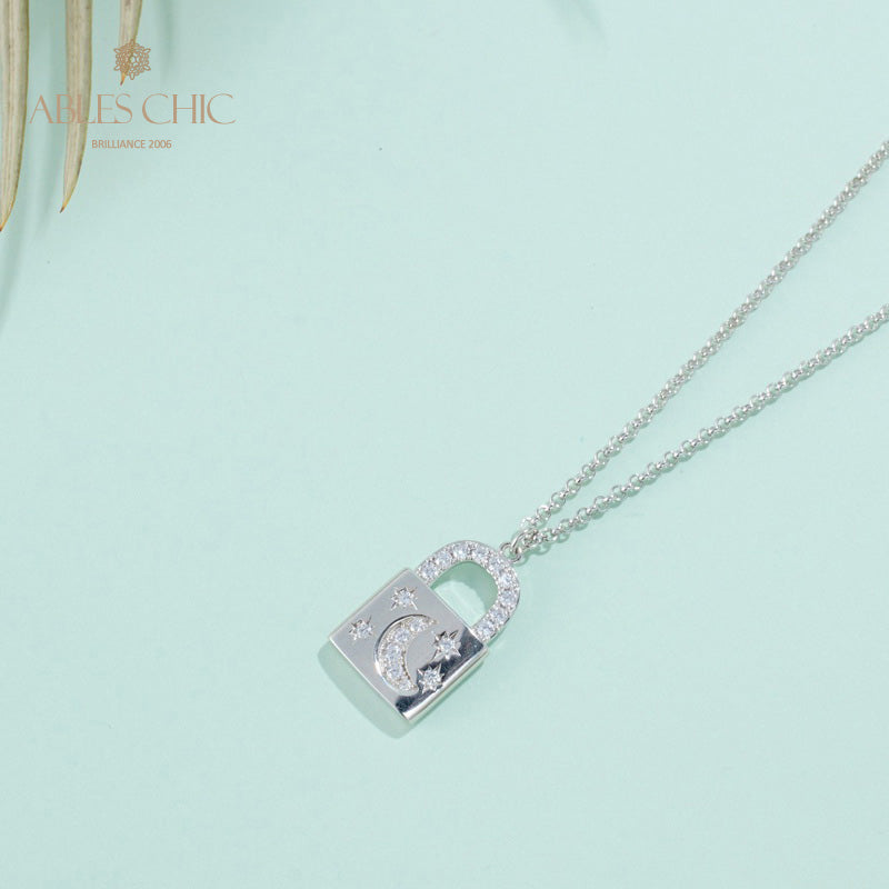 Collier pendentif cadenas 5827