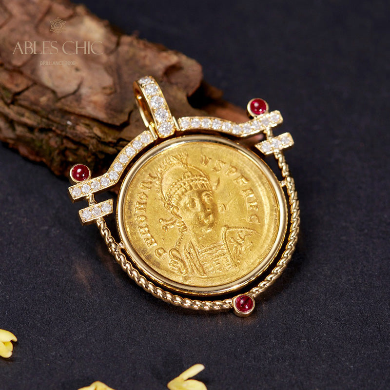 Pendentif médaillon d’artefact byzantin uniquement