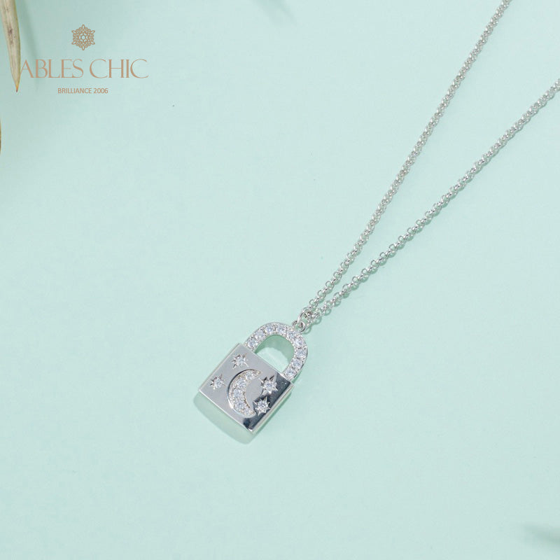 Collier pendentif cadenas 5827